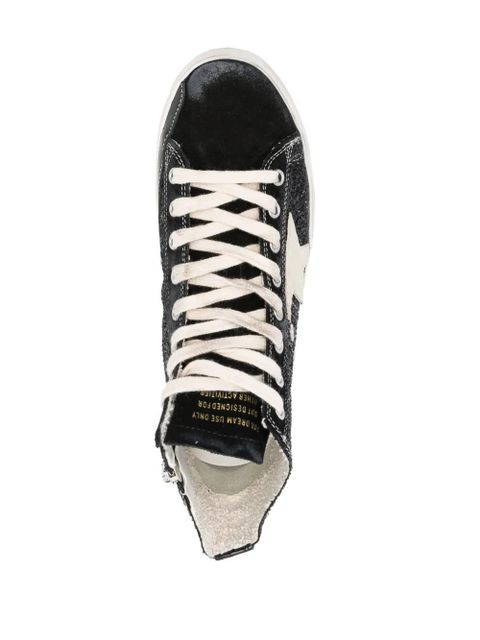 Golden Goose Francy glitter-detailing sneakers - Black