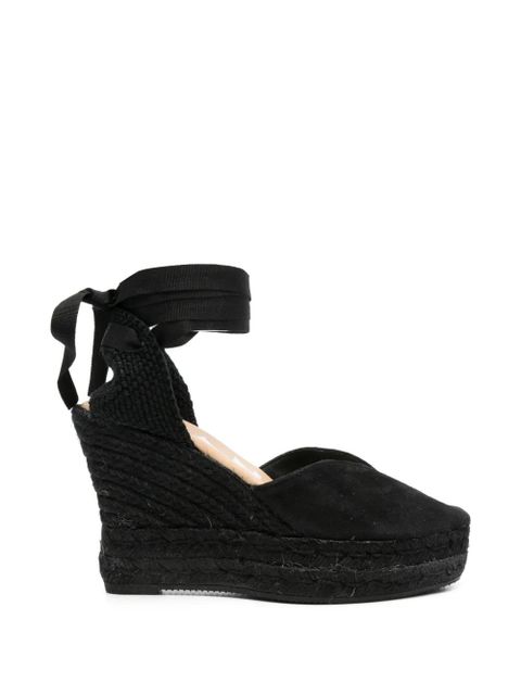 Manebi suede wedge espadrilles - Black - zdjęcie produktu nr 1