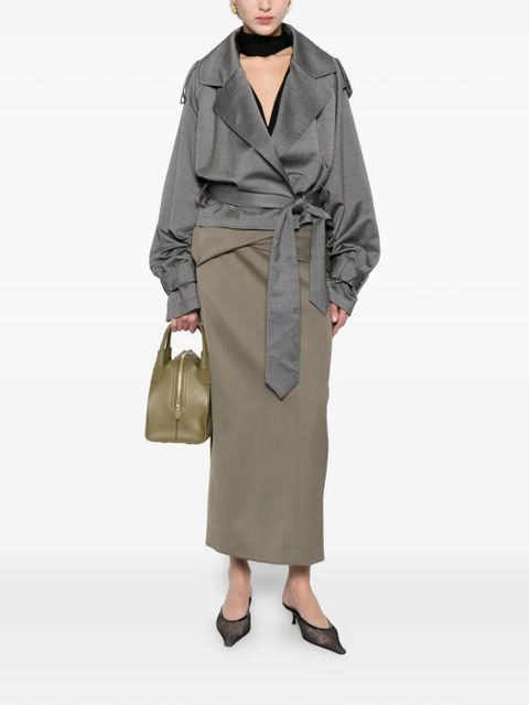 The Frankie Shop Simona belted jacket - Grey - zdjęcie produktu nr 2