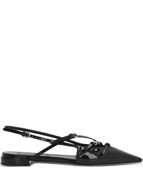 Miu Miu patent leather slingback pumps - Black - zdjęcie produktu nr 1