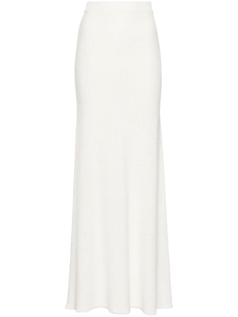 TOTEME knitted maxi skirt - White - zdjęcie produktu nr 1