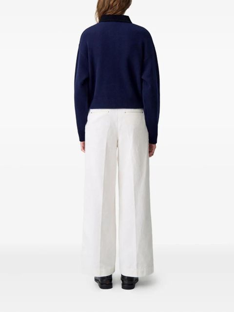 Claudie Pierlot collared wool cardigan - Blue