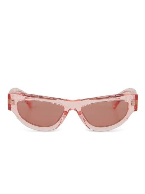 Gucci Eyewear GG embossed cat-eye sunglasses - Pink - zdjęcie produktu nr 1