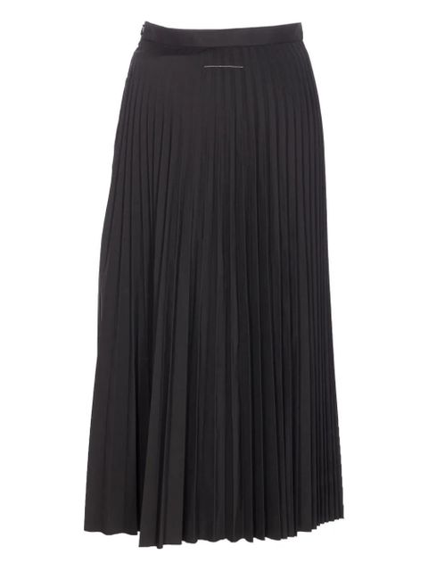 MM6 Maison Margiela pleated midi skirt - Black