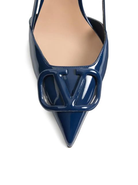 Valentino Garavani VLogo signature patent leather pumps - Blue