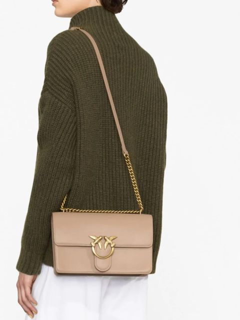 PINKO Classic Love leather shoulder bag - Neutrals - zdjęcie produktu nr 2