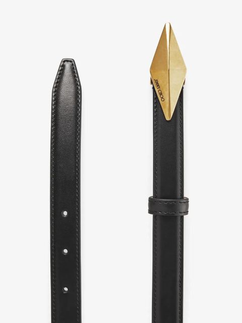 Jimmy Choo Diamond leather belt - Black - zdjęcie produktu nr 2