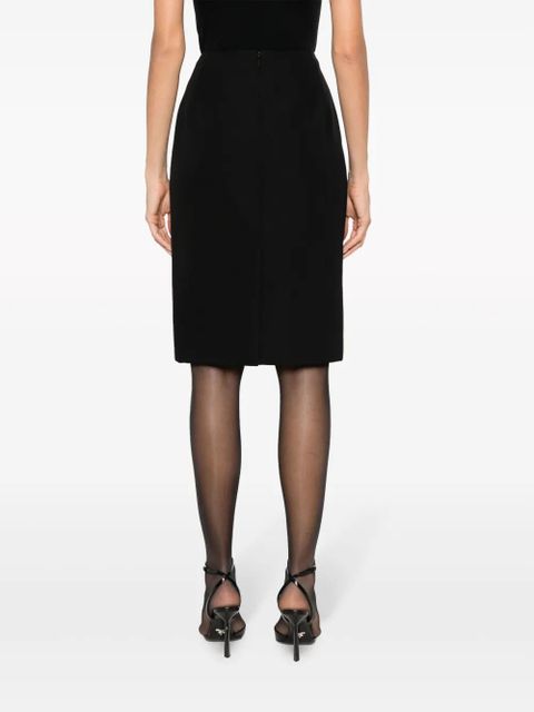 Versace wool-blend pencil midi skirt - Black - zdjęcie produktu nr 2