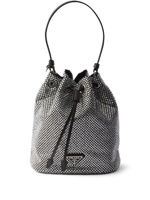 Prada crystal-embellished bucket bag - Black - zdjęcie produktu nr 1