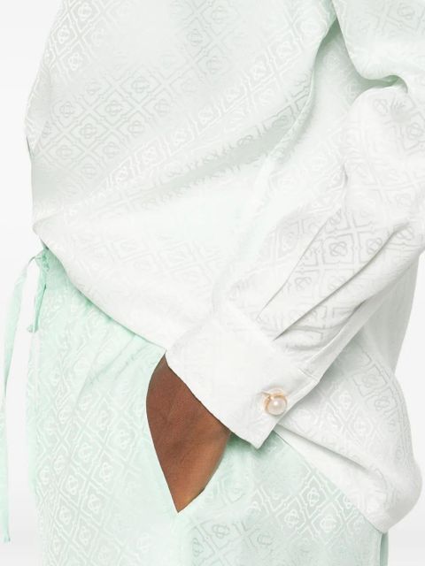 Casablanca gradient textured shirt - Green
