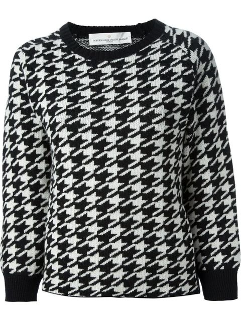 Golden Goose houndstooth print sweater - Black - zdjęcie produktu nr 1
