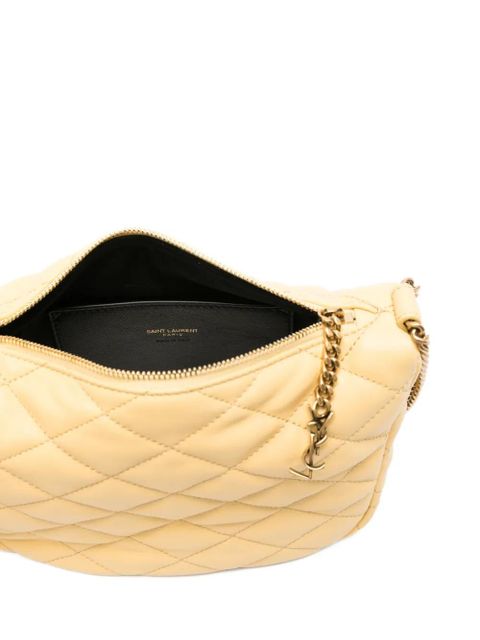 Saint Laurent mini diamond-pattern shoulder bag - Neutrals