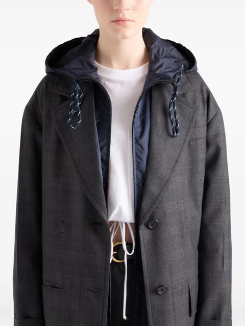 Prada hooded raincoat - Blue - zdjęcie produktu nr 2