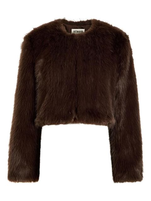 STAUD Casimira faux-fur jacket - Brown - zdjęcie produktu nr 1