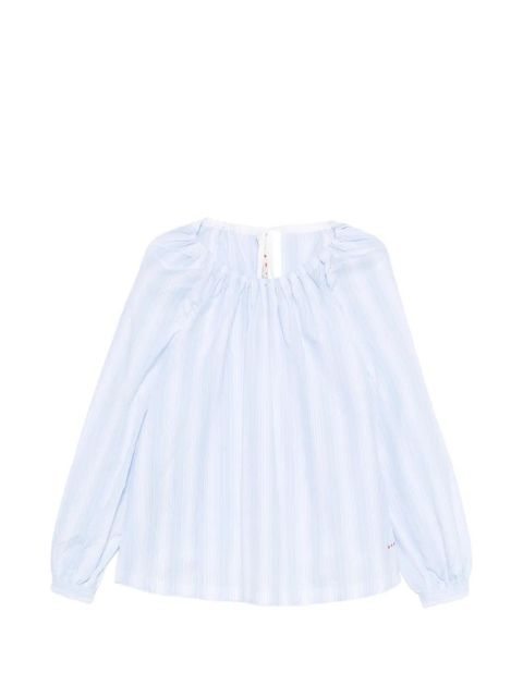 Marni striped long-sleeved top - Blue - zdjęcie produktu nr 1