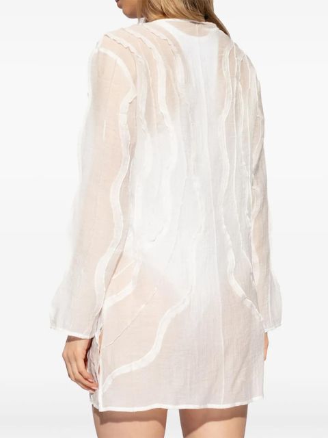 Cult Gaia Shemariah wave-pattern cover-up dress - White