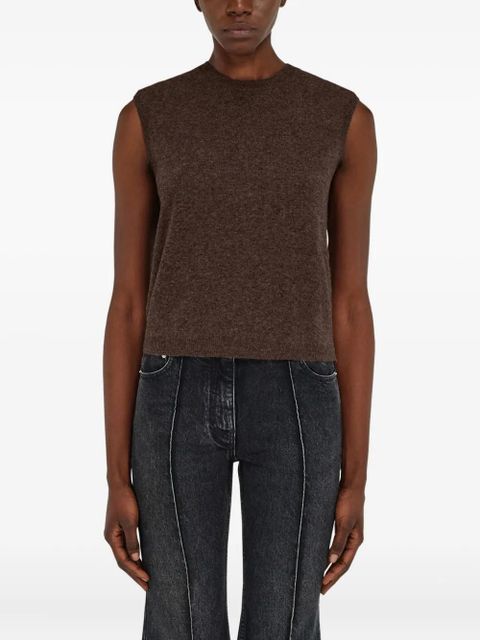 Ferragamo sleeveless top - Brown