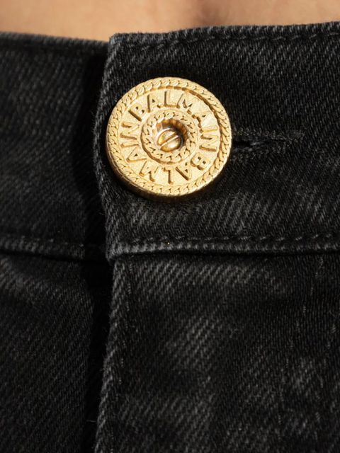 Balmain high-rise slim fit jeans - Black