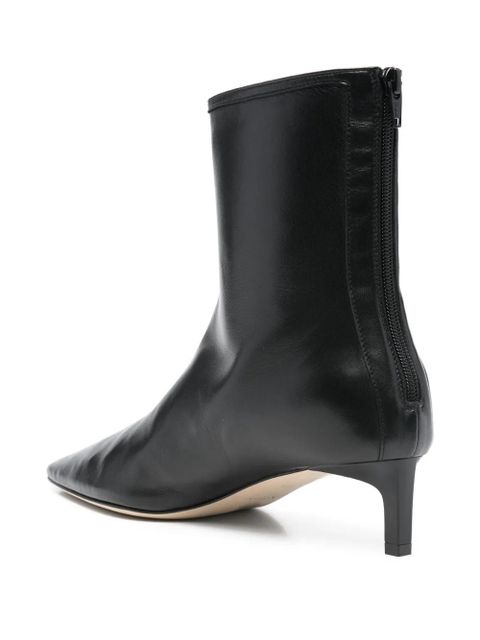 Dear Frances Topo pointed leather bootie - Black
