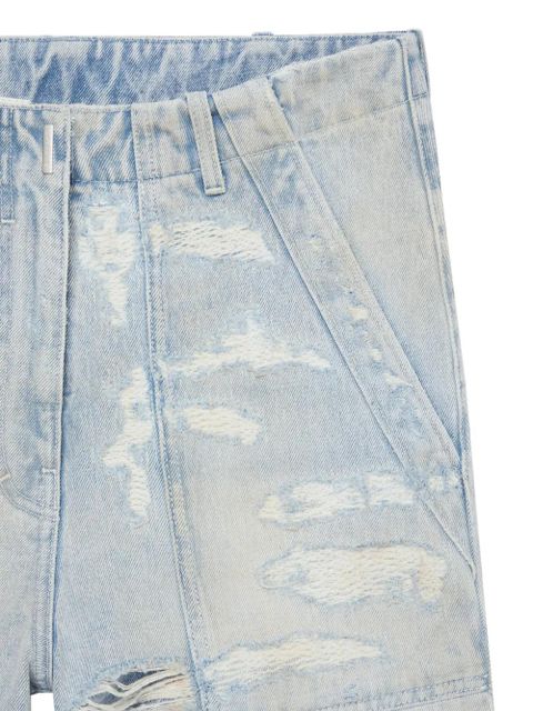 Givenchy distressed-details denim shorts - Blue - zdjęcie produktu nr 2