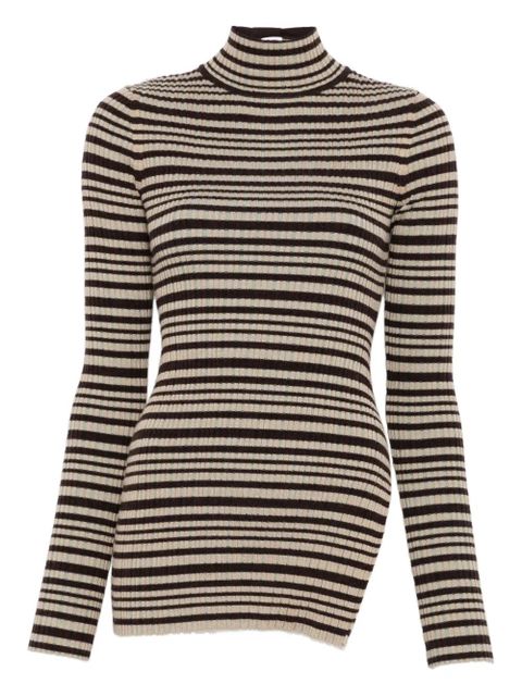 Nanushka striped turtleneck T-shirt - Black - zdjęcie produktu nr 1