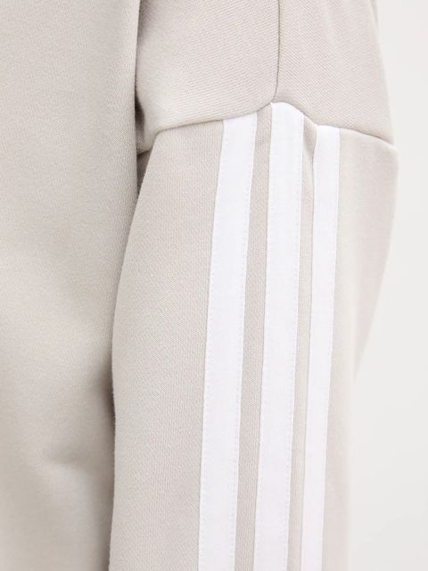 adidas bluza Essentials damska kolor beżowy z kapturem gładka JW1821