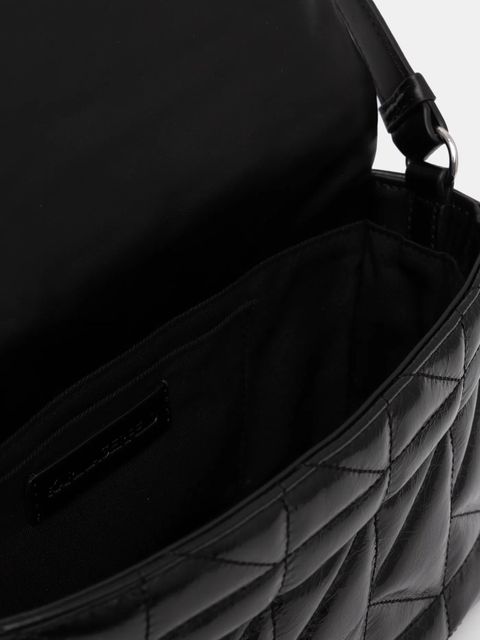 Karl Lagerfeld torebka skórzana kolor czarny A1W30394