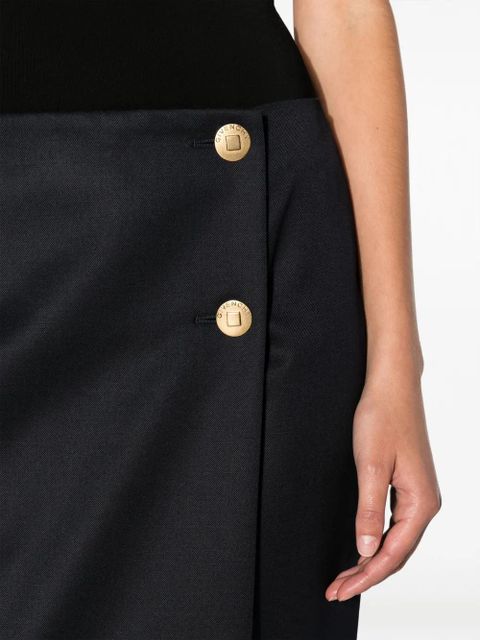 Givenchy wool-blend straight skirt - Blue