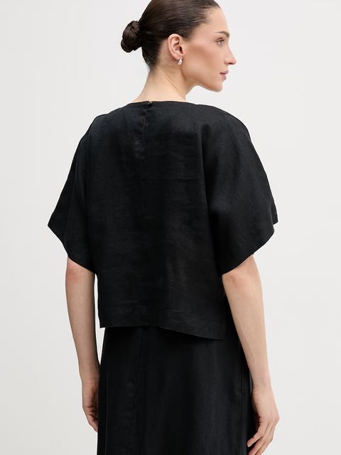 DKNY bluzka damska lniana - zdjęcie produktu nr 2