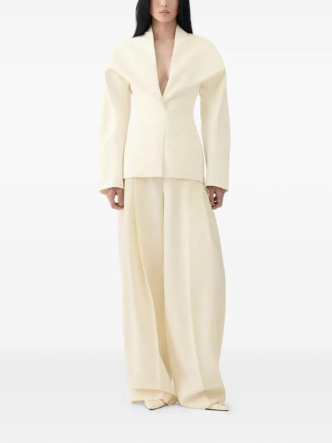 Jacquemus pleated palazzo pants - Neutrals - zdjęcie produktu nr 2