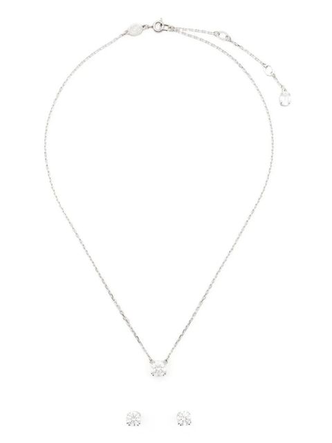 Swarovski Constella round-cut earrings - Silver - zdjęcie produktu nr 1