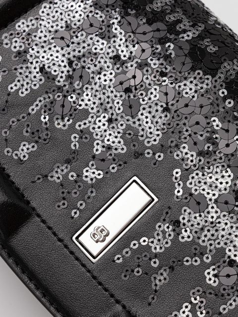 BOSS torebka skórzana kolor czarny 50552155