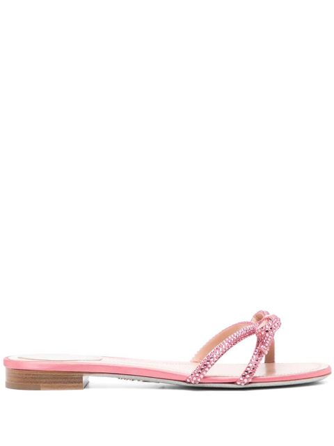 René Caovilla crystal embellishment sandals - Pink - zdjęcie produktu nr 1