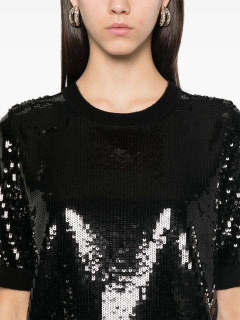 TWINSET sequinned top - Black