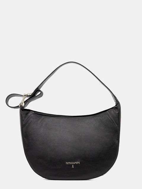 Patrizia Pepe torebka skórzana kolor czarny 8B0278 L164