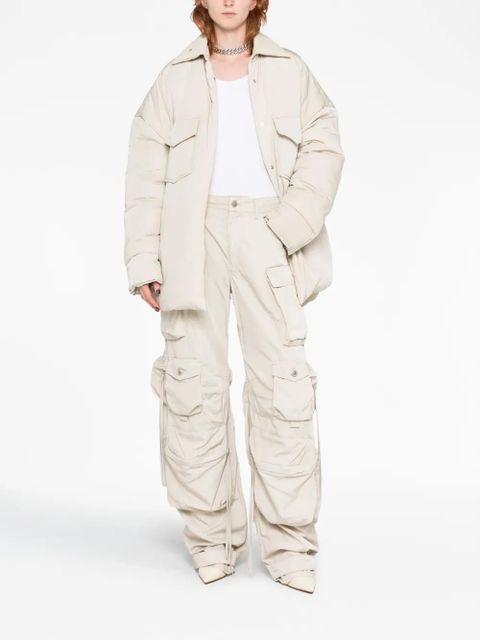 The Attico padded buttoned oversized coat - Neutrals - zdjęcie produktu nr 2