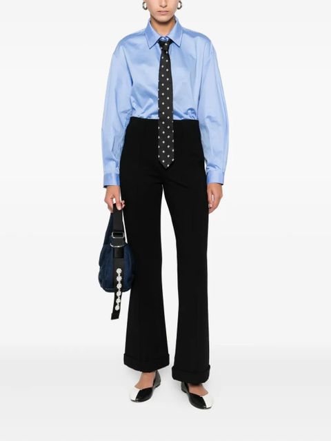 SANDRO zip-fly flared trousers - Black - zdjęcie produktu nr 2