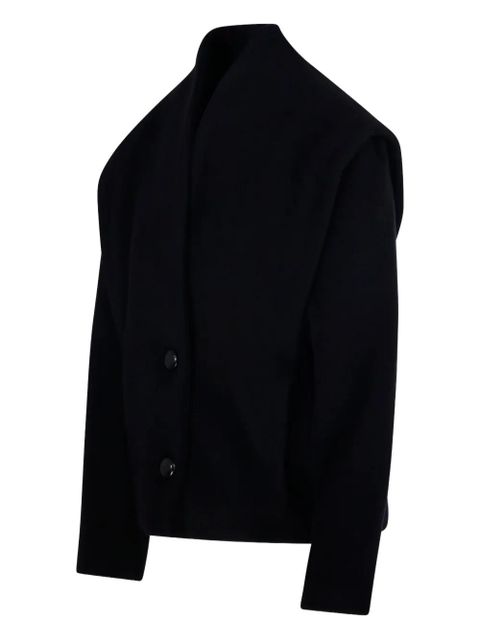 ISABEL MARANT Dyogo padded-shoulder button coat - Black