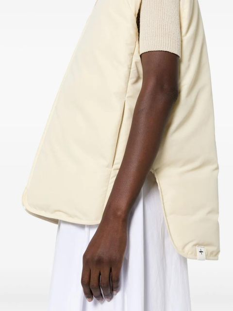 Jil Sander padded zip-up gilet - Neutrals