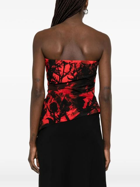 Alexander McQueen floral top - Red