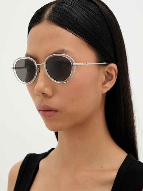 Diesel okulary przeciwsłoneczne kolor srebrny 0DL1018