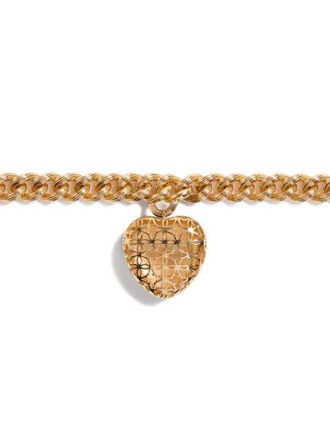 Valentino Garavani Coeur Royal metal and enamel bracelet - Gold