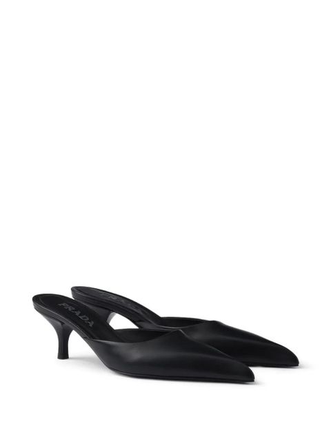 Prada leather mules - Black