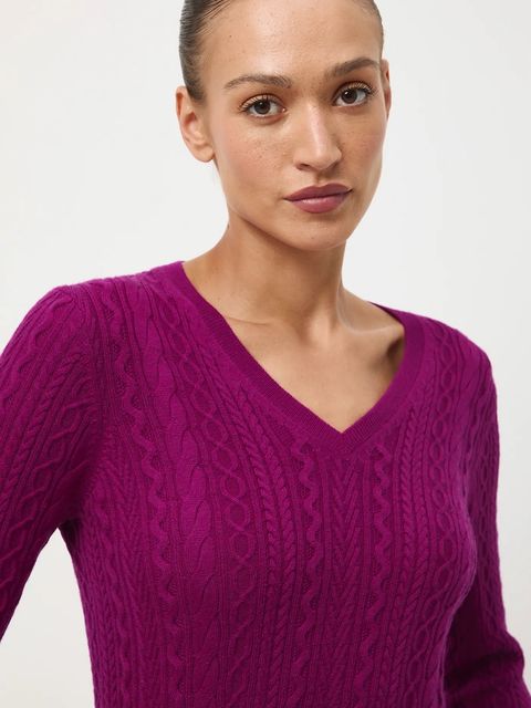 Medicine sweter z wełny merino kolor różowy