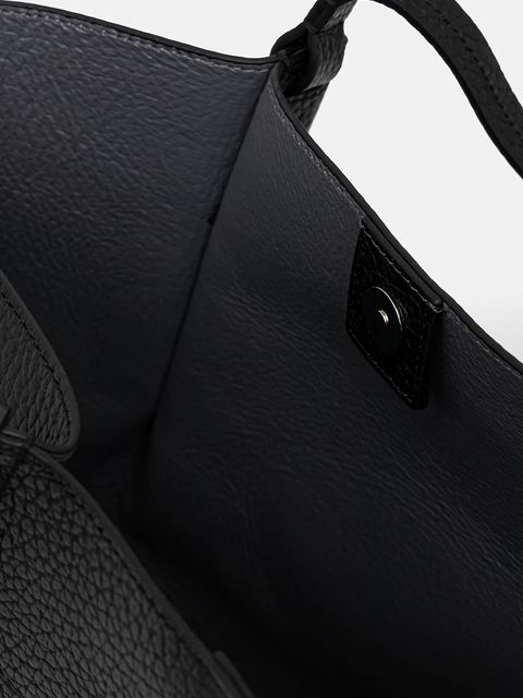 Marc O'Polo torebka skórzana kolor czarny 5000009281