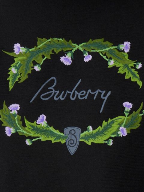 Burberry Thistle logo hoodie - Black