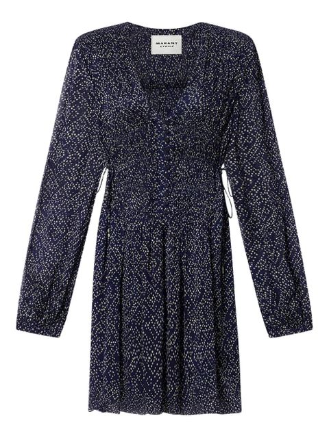 MARANT ÉTOILE Lorieana polka-dot mini dress - Blue - zdjęcie produktu nr 1