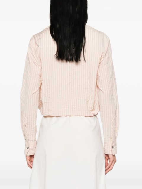 Moncler gingham-pattern buttoned shirt - Pink