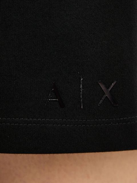 Armani Exchange sukienka kolor czarny mini prosta XW000756 AF16136