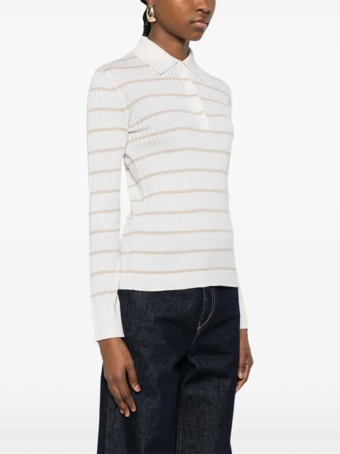 Max Mara striped polo shirts - Neutrals - zdjęcie produktu nr 2